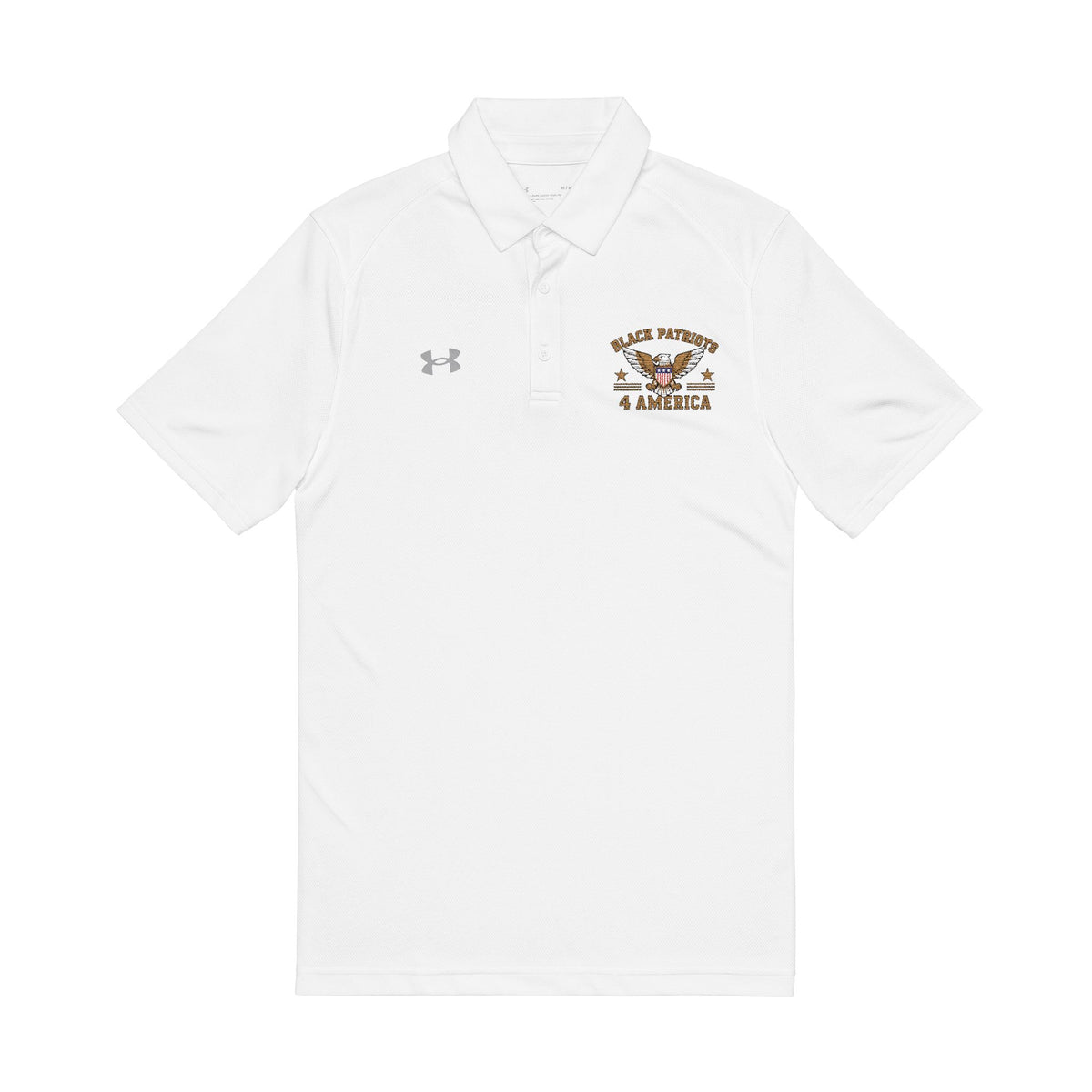 Embroidered Men's Polo — Black Patriots 4 America